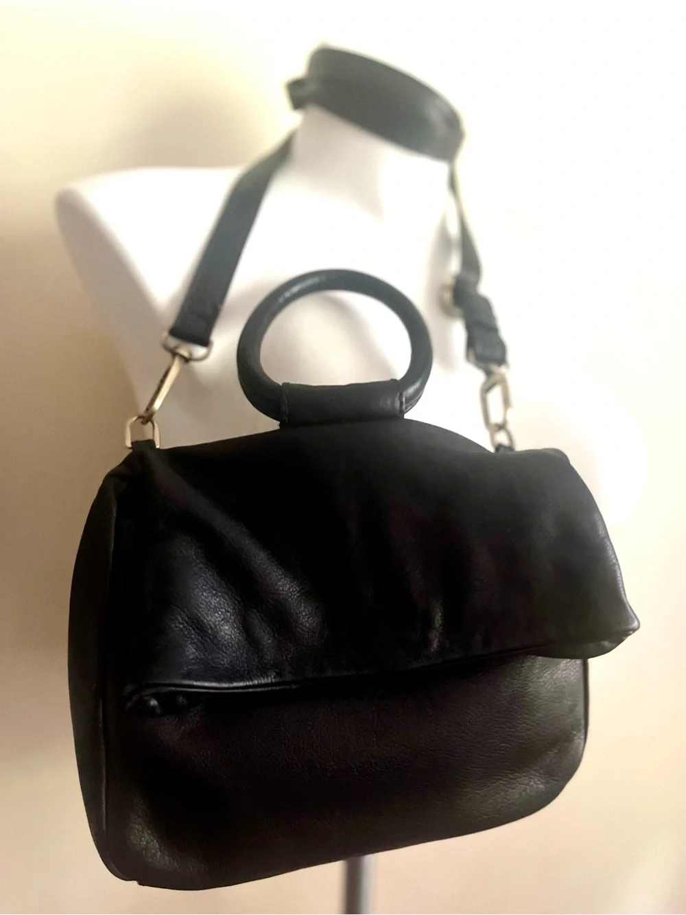 HOBO Genuine Leather bag- REVERE IN black